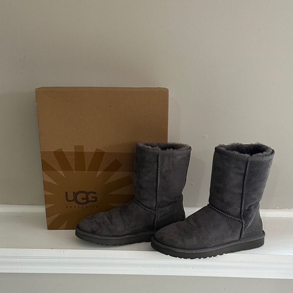 UGG Charcoal Shearling Boots